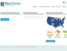 Tablet Screenshot of newseniorinv.com